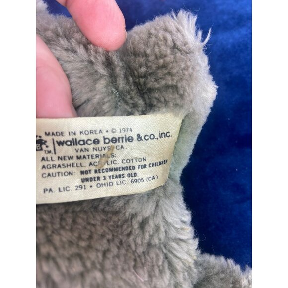Wallace Berrie and Company Vintage 1974 Stuffed Plush‎ Elephant Toy - Picture 6 of 6